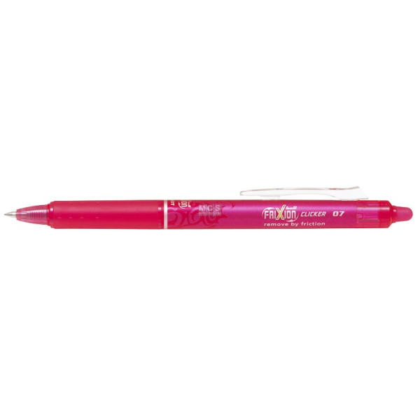 PILOT FriXion Clicker Erasable Roller Ball Pen 0.7mm Pink PILOT FriXion Clicker Erasable Roller Ball Pen 0.7mm Pink