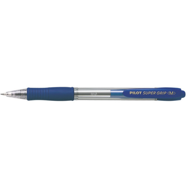 Pilot Super Grip Ballpoint Pen Medium Blue