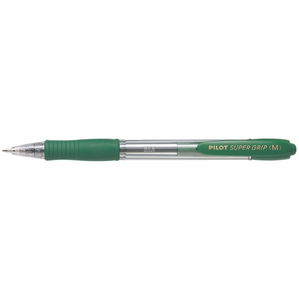 Pilot Super Grip Ballpoint Pen Medium Green