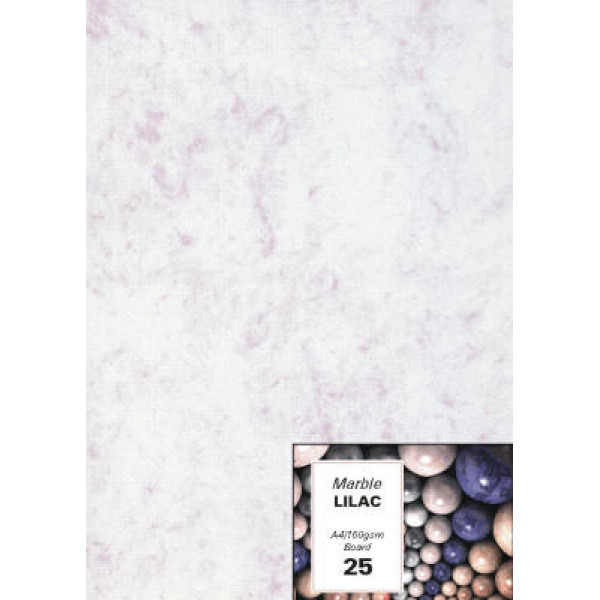 RBE A4 Marble Board 160gsm - LILAC 100 Pack