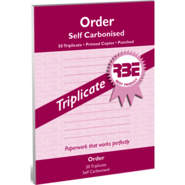 RBE NC A5 Triplicate Order Pad