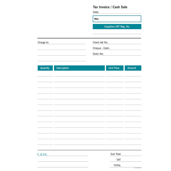 RBE NC A5 Triplicate Cash Sale RBE NC A5 Triplicate Cash Sale