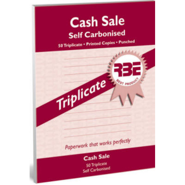 RBE NC A5 Triplicate Cash Sale RBE NC A5 Triplicate Cash Sale