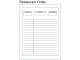 RBE NC Restaurant Order Pad Triplicate A6 - 5 Pack