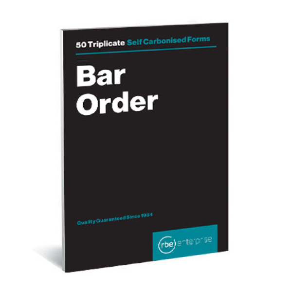 RBE NC Bar Order Pad Triplicate A7 - 5 Pack