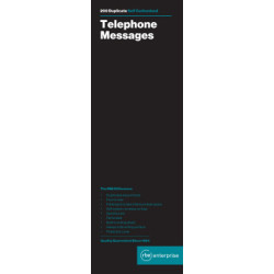 RBE Telephone Message Book - 4 To View NCR - 200 Messages