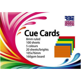 RBE Paper Smart Cue Cards Bright 125 x 75mm