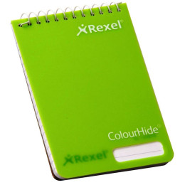 Rexel Colourhide Pocket Notebook 96 Pages - Lime
