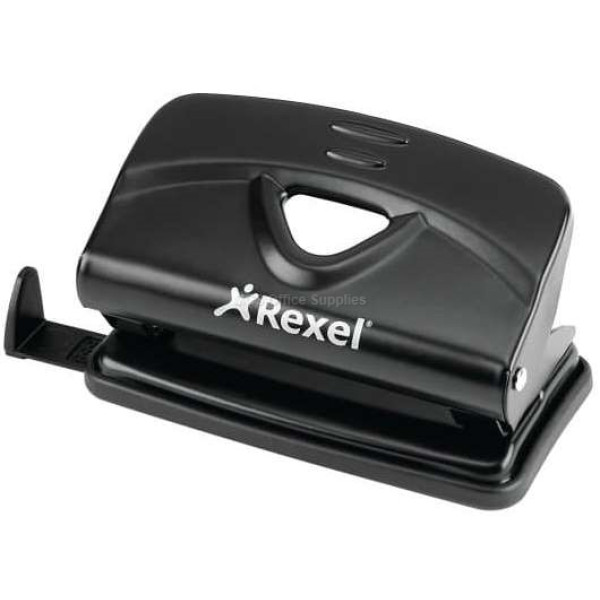 REXEL V210 Value 2-Hole Punch - Black (10 Sheet)