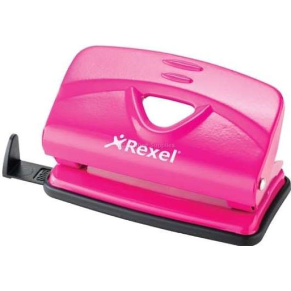 REXEL V210 Value 2-Hole Punch - Pink (10 Sheet)