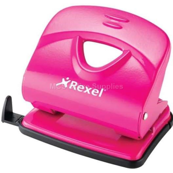 REXEL V230 Value 2-Hole Metal Punch - Pink (30 Sheet)