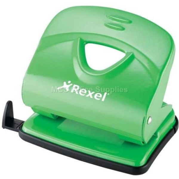 REXEL V230 Value 2-Hole Metal Punch - Green (30 Sheet)