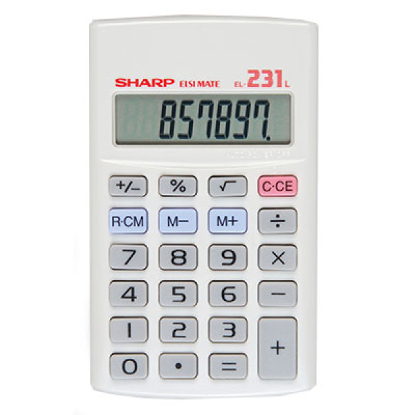 SHARP EL231 8D Basic Calculator SHARP EL231 8D Basic Calculator