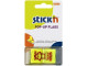 Stick'n Notes Pop-Up Flags Sign Here (50 Flags) Neon Lemon