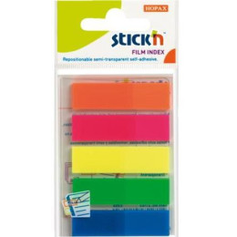 Stick'n Film Index Flags 45X12mm (125 Flags) Assorted