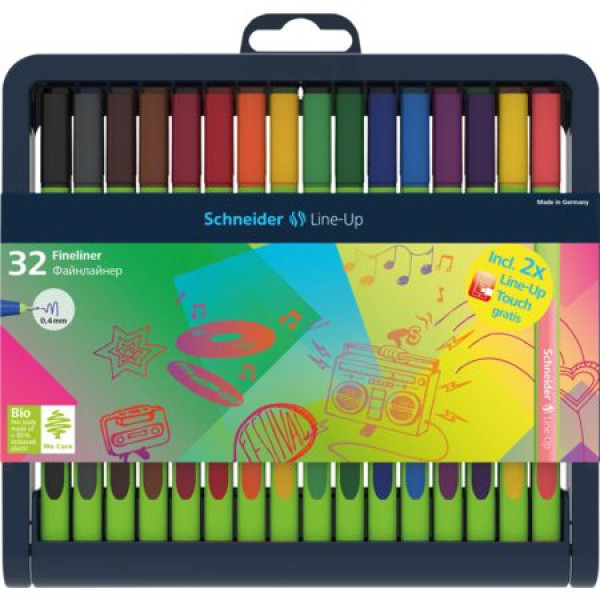 Schneider Line-Up Fineliner Pens Wallet 32 Schneider Line-Up Fineliner Pens Wallet 32