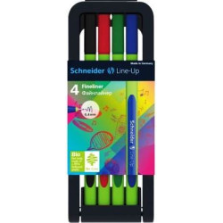 Schneider Line-Up Fineliner Pens Wallet 4 Schneider Line-Up Fineliner Pens Wallet 4