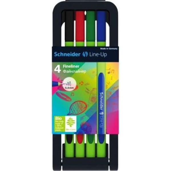 Schneider Line-Up Fineliner Pens Wallet 4 Schneider Line-Up Fineliner Pens Wallet 4