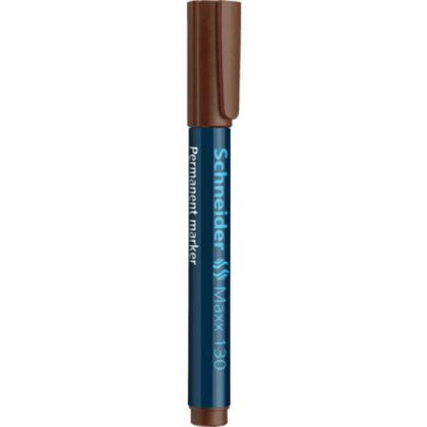 Schneider Maxx 130 Bullet Tip Permanent Marker - Brown
