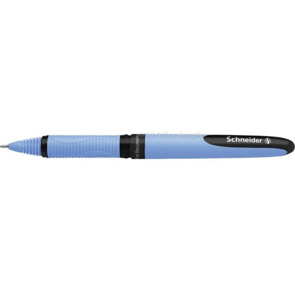 SCHNEIDER One Hybrid Steel Needle Tip 0.5mm Rollerball Pen BLACK SCHNEIDER One Hybrid Steel Needle Tip 0.5mm Rollerball Pen BLACK