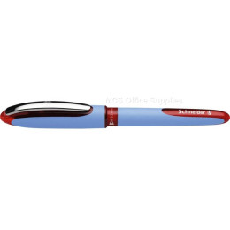 SCHNEIDER One Hybrid Steel Needle Tip 0.5mm Rollerball Pen RED