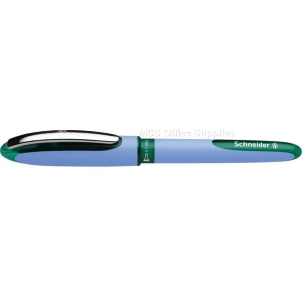 SCHNEIDER One Hybrid Steel Needle Tip 0.5mm Rollerball Pen GREEN SCHNEIDER One Hybrid Steel Needle Tip 0.5mm Rollerball Pen GREEN