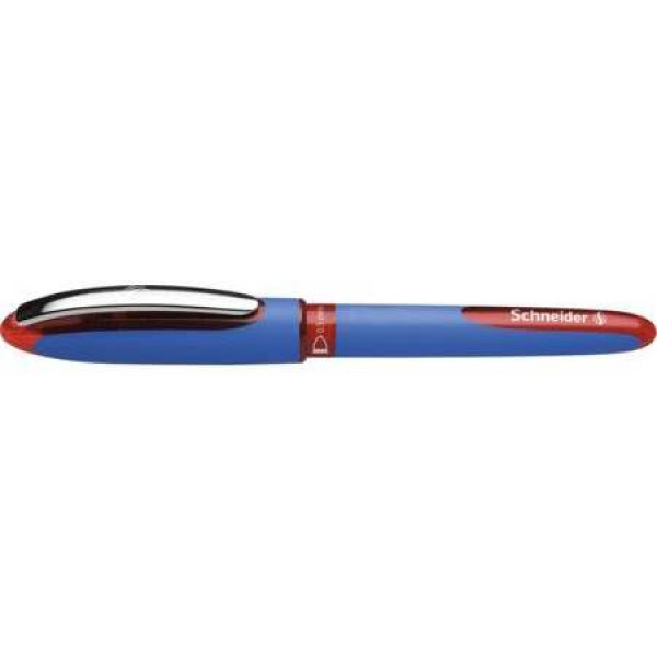 SCHNEIDER One Hybrid Steel Conical Tip 0.5 Rollerball Pen RED SCHNEIDER One Hybrid Steel Conical Tip 0.5 Rollerball Pen RED