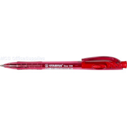 STABILO 308M Liner Retractable Ballpoint Pen Red