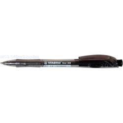 STABILO 308M Liner Retractable Ballpoint Pen Black