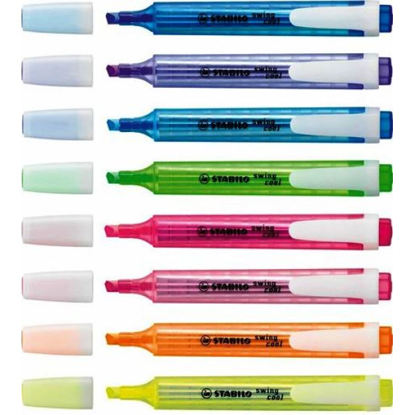 STABILO Swing-Cool Highlighter - Wallet 8 (Assorted) STABILO Swing-Cool Highlighter - Wallet 8 (Assorted)