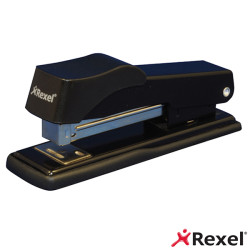 REXEL Standard 100 Half Strip Metal Stapler - Black (20 Sheet)