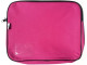 Pink Treeline canvas book bag with zip closure, 5cm gusset and clear name-card holder