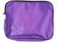 Purple Treeline canvas book bag with zip closure, 5cm gusset and clear name-card holder