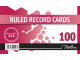 Treeline Ruled Record Cards 76 x 127mm.