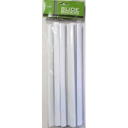 Treeline Slide Binders 15mm White - 10 Pack Treeline Slide Binders 15mm White - 10 Pack