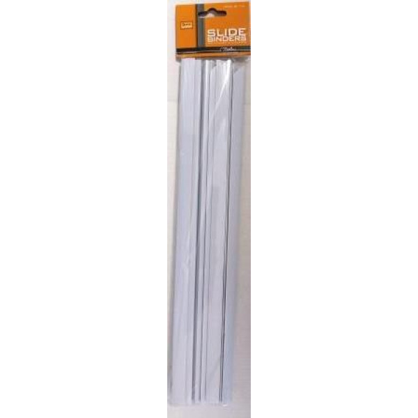 Treeline Slide Binders 5mm White - 10 Pack