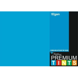 TREELINE Bright Deep Tint Board Folders 192gsm Foolscap Blue Pack 100