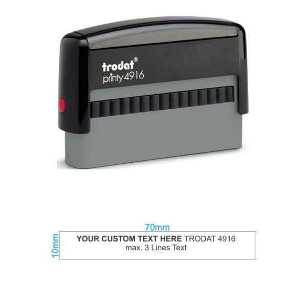 TRODAT 4916 Self Inking Rubber Stamp - 70 x 10mm TRODAT 4916 Self Inking Rubber Stamp - 70 x 10mm
