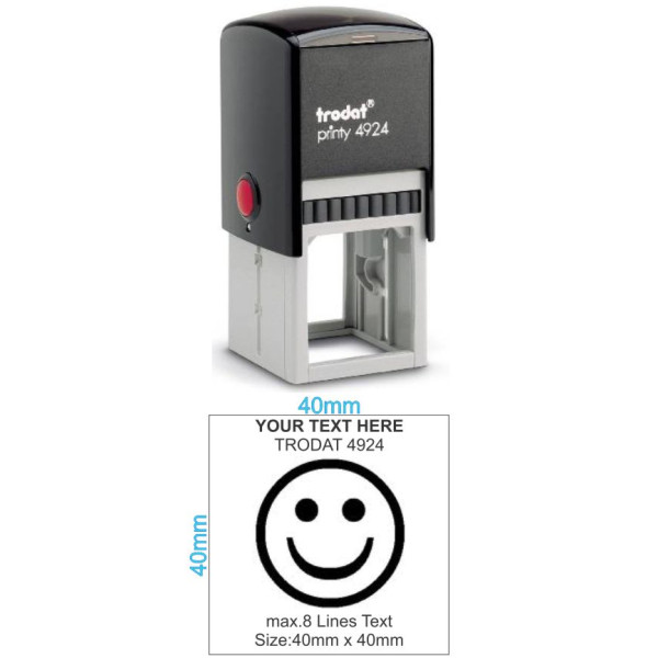 TRODAT 4924 Self Inking Rubber Stamp - 40 x 40mm TRODAT 4924 Self Inking Rubber Stamp - 40 x 40mm