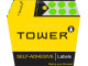 Tower Colour Code Labels Round 10mm Diameter Fluorescent Green