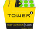 Tower Colour Code Labels Round 13mm Diameter Fluorescent Green
