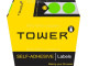 Tower Colour Code Labels Round 19mm Diameter Fluorescent Green