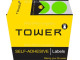 Tower Colour Code Labels Round 25mm Diameter Fluorescent Green