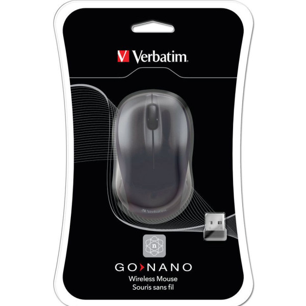 VERBATIM - Go Nano Wireless Mouse - Black VERBATIM - Go Nano Wireless Mouse - Black
