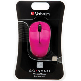 VERBATIM - Go Nano Wireless Mouse - Pink