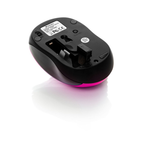 VERBATIM - Go Nano Wireless Mouse - Pink