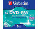 VERBATIM - DVD-RW Matt Silver 4x Speed (Jewel Case - 5 Pack)