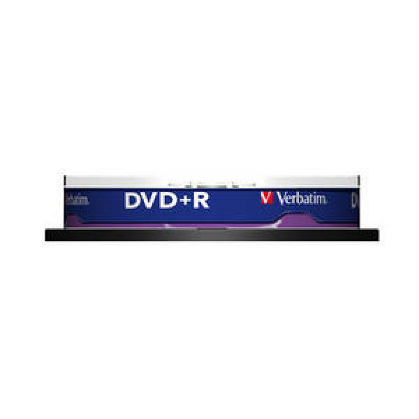VERBATIM - DVD+R Matt Silver - 16x Speed (Spindle - 10 Pack)