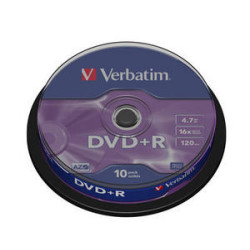 VERBATIM - DVD+R Matt Silver - 16x Speed (Spindle - 10 Pack) VERBATIM - DVD+R Matt Silver - 16x Speed (Spindle - 10 Pack)