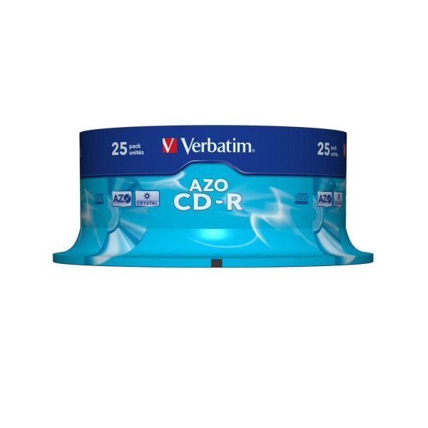VERBATIM - 700Mb - CD-R (52x) - Crystal, Spindle (Pack of 25)
